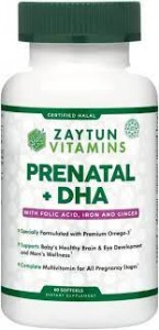Zaytun Vitamins Halal Prenatal + DHA Softgels