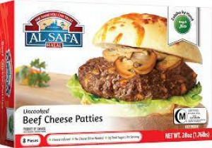Halal Beef Cheese Patties