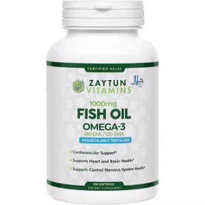 Zaytun Vitamins Halal Fish Oil Omega-3 Softgels